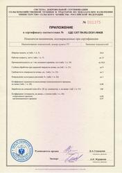 Сертификат бороновальный АБ-24 Приложение