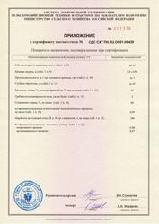 Сертификат на плуг рыхлильный блочно-модульный ПРБ-3 Приложение